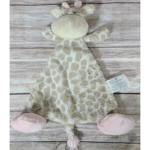 Nat & Jules Luxurious Baby Sadie Plush Giraffe Lovey Security Blanket Rattle 13"